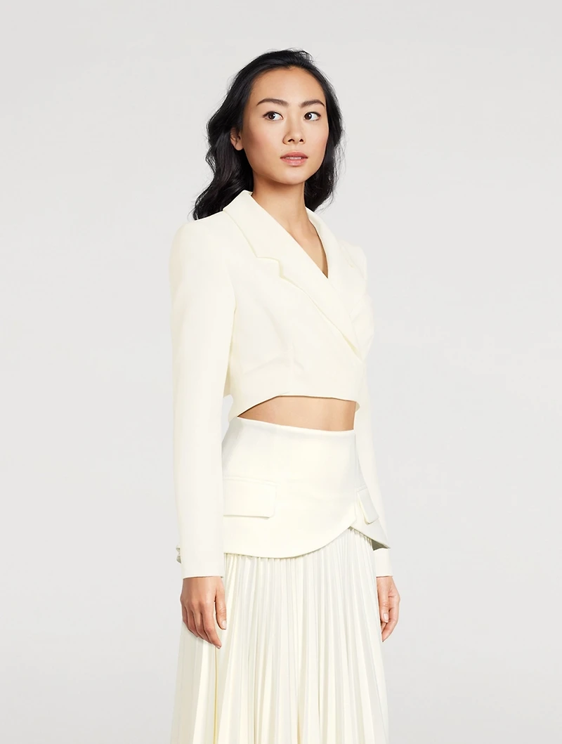 Crêpe Cropped Blazer
