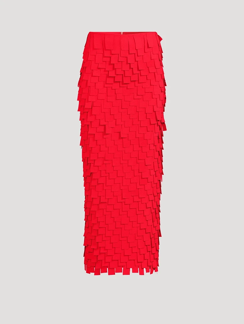 Multi Rectangle Crêpe Skirt