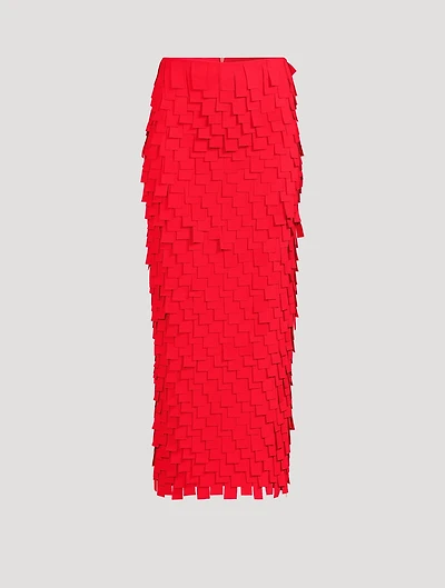 Multi Rectangle Crêpe Skirt