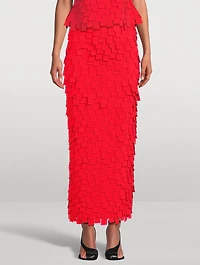 Multi Rectangle Crêpe Skirt