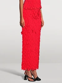 Multi Rectangle Crêpe Skirt