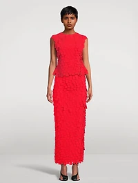 Multi Rectangle Crêpe Skirt
