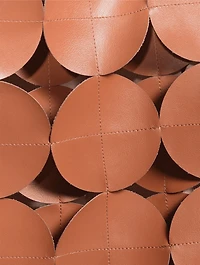 Circle Vegan Leather Skirt