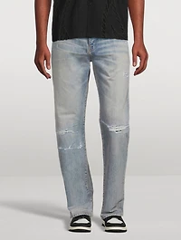 Bandana Repair Straight Jeans