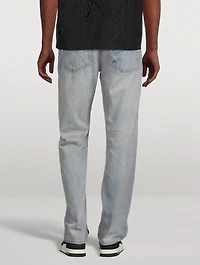 Bandana Repair Straight Jeans