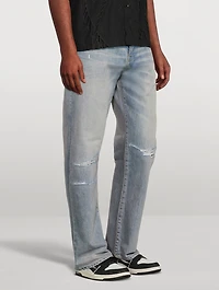 Bandana Repair Straight Jeans