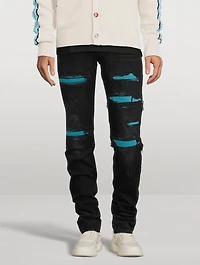 MX1 Suede Repair Skinny Jeans