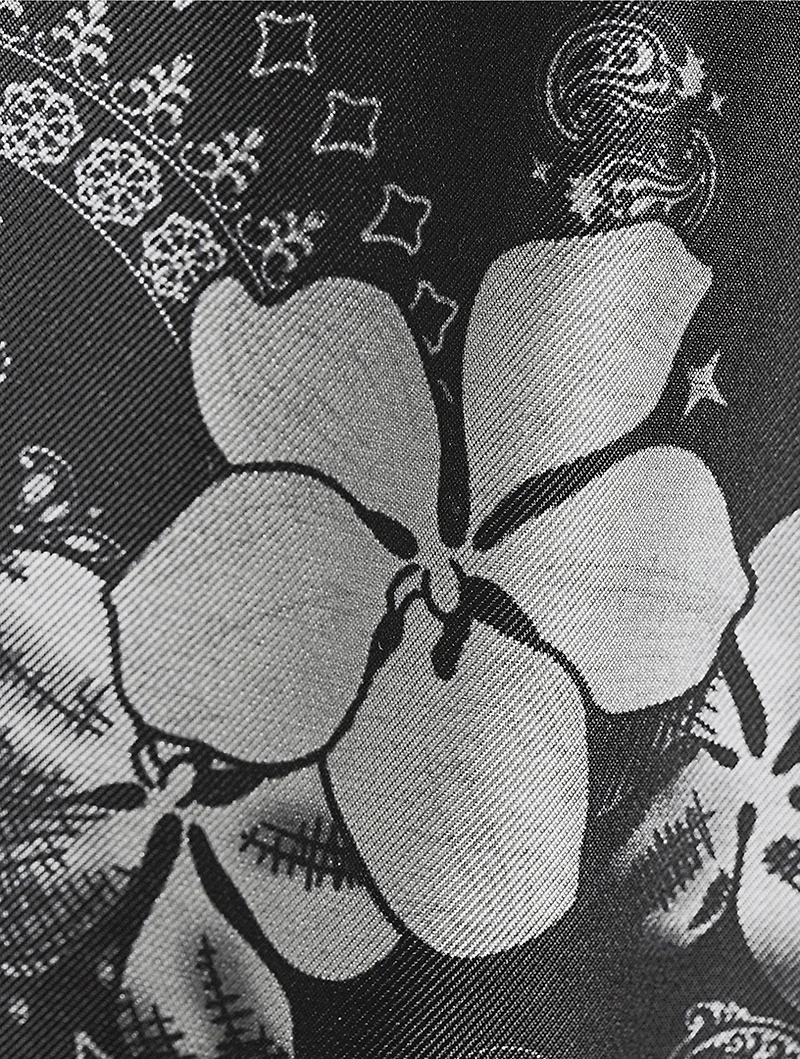 Bandana Floral Silk Shorts