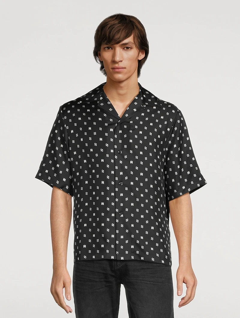 MA Paisley Silk Bowling Shirt