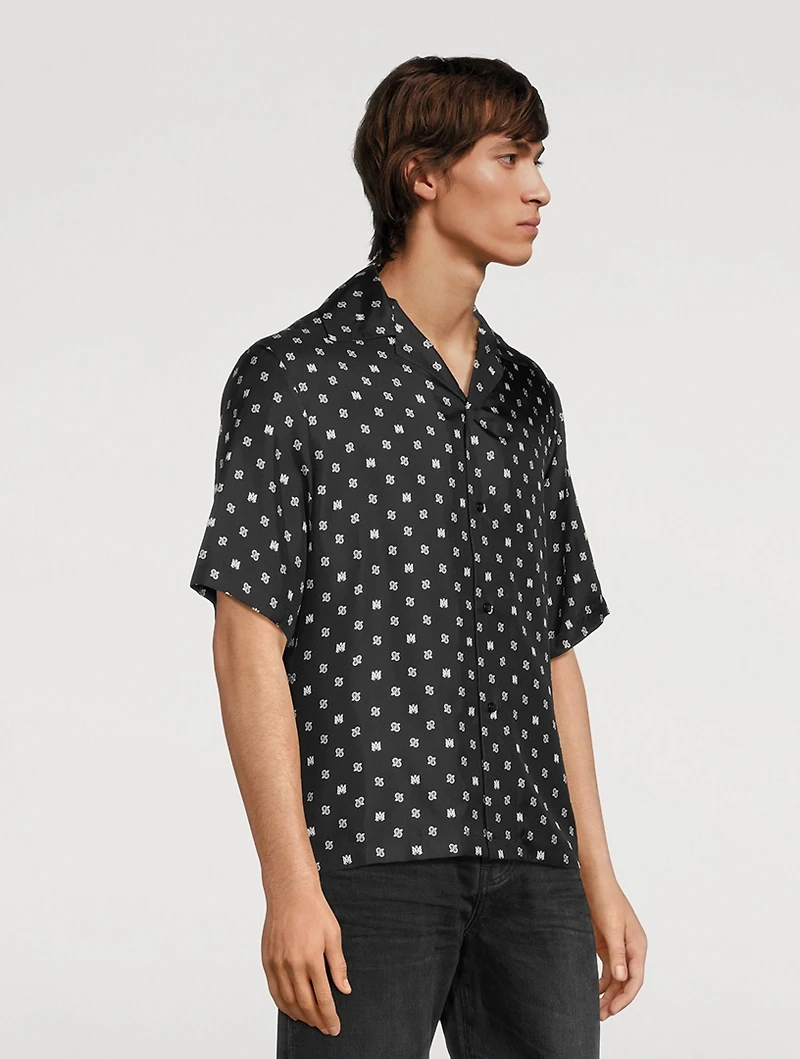 MA Paisley Silk Bowling Shirt