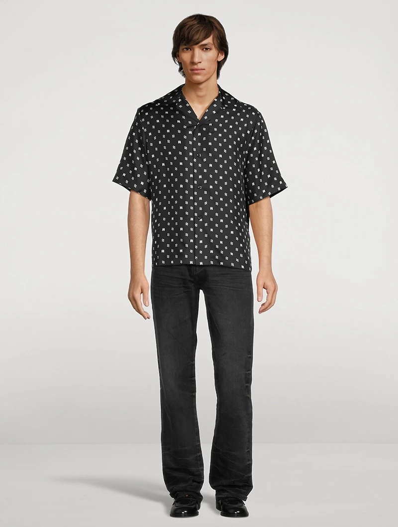 MA Paisley Silk Bowling Shirt