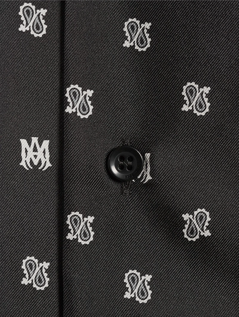 MA Paisley Silk Bowling Shirt