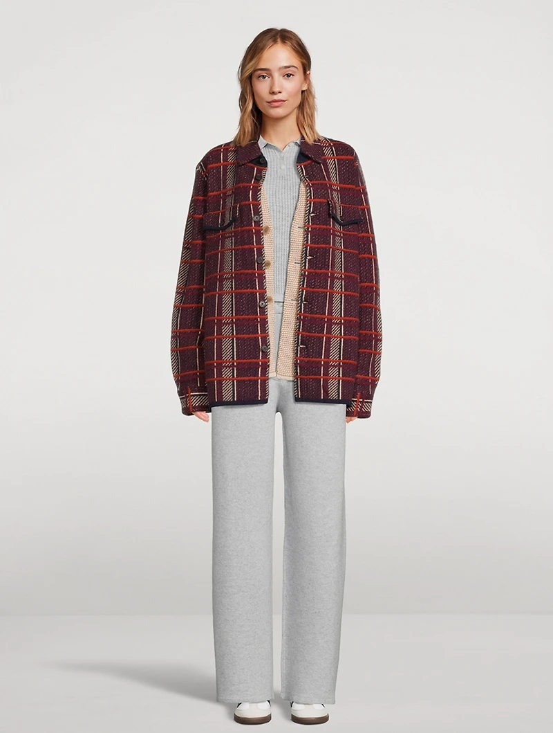 Plaid Cashmere Shirt