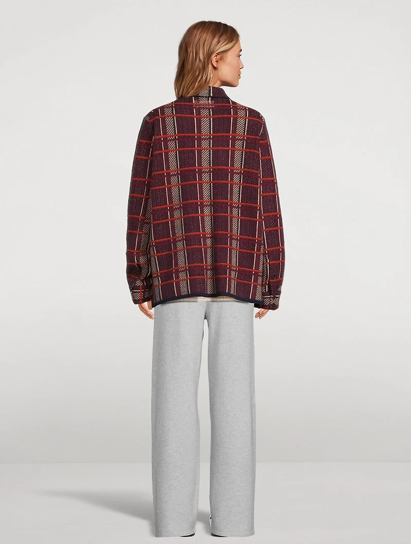 Plaid Cashmere Shirt
