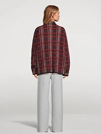 Plaid Cashmere Shirt