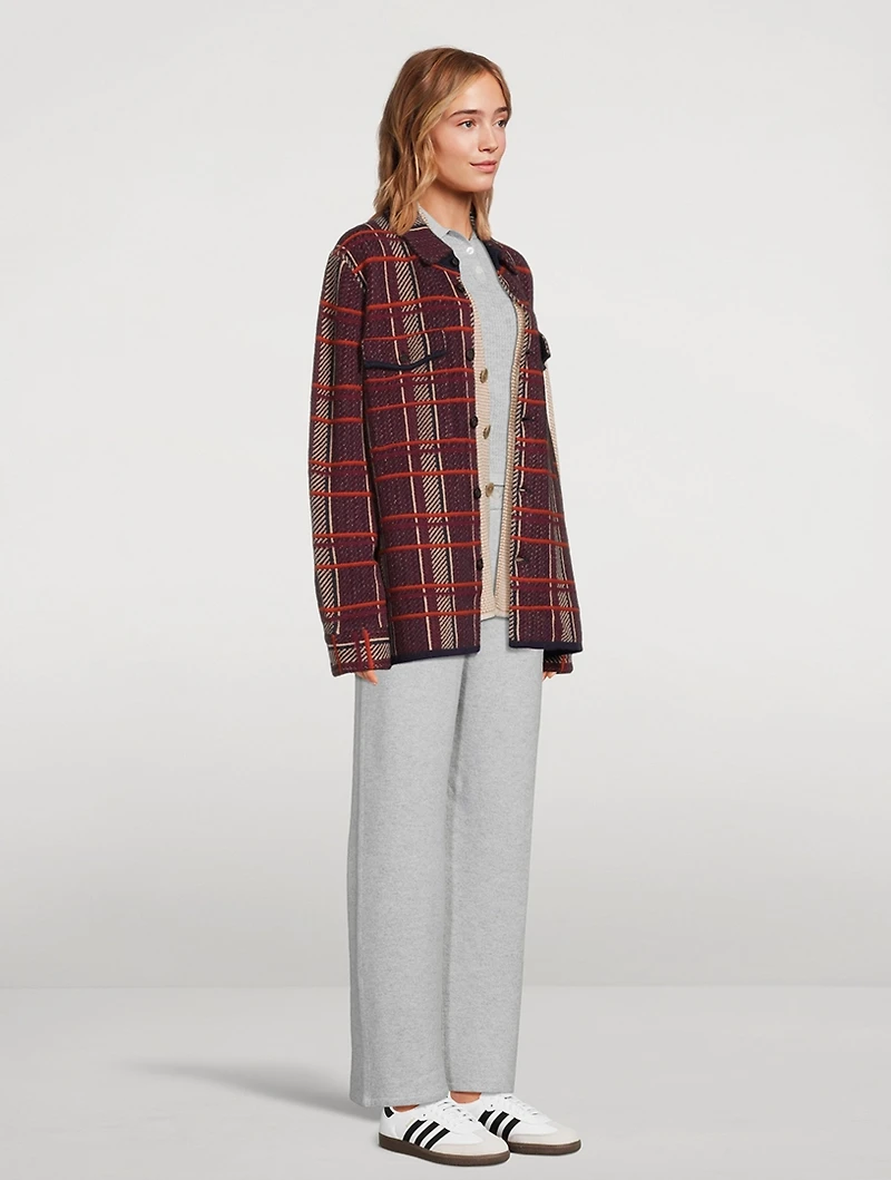 Plaid Cashmere Shirt