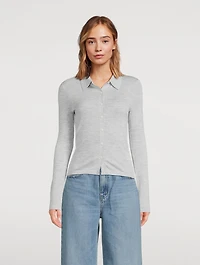 Elle Cashmere Polo Shirt