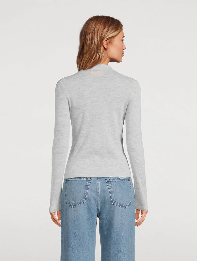 Elle Cashmere Polo Shirt