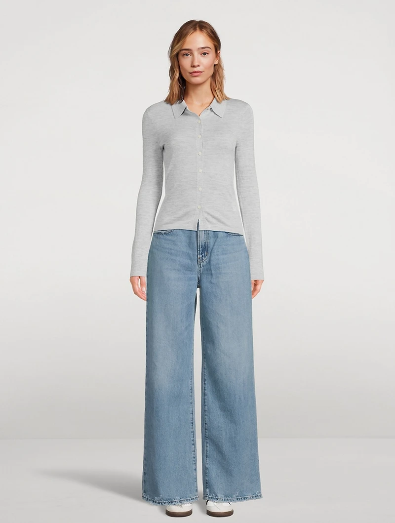 Elle Cashmere Polo Shirt
