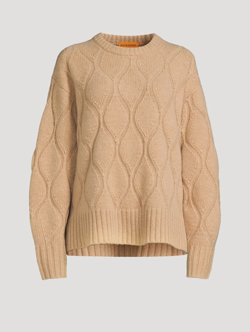 Cozy Crew Wavy Cashmere Sweater