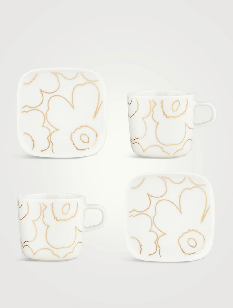 Oiva/Piirto Unikko Cup And Plate Set