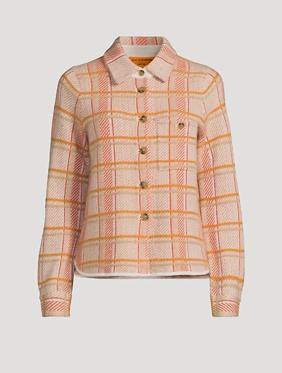 Dylan Plaid Cashmere Shirt