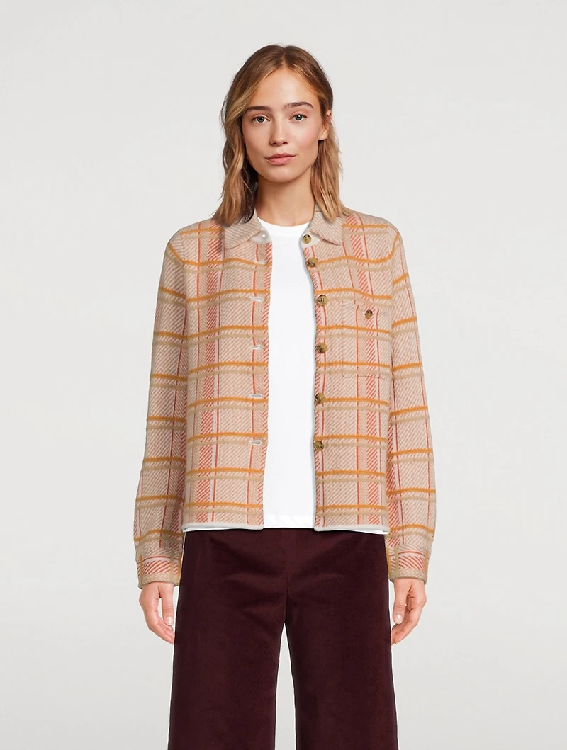 Dylan Plaid Cashmere Shirt