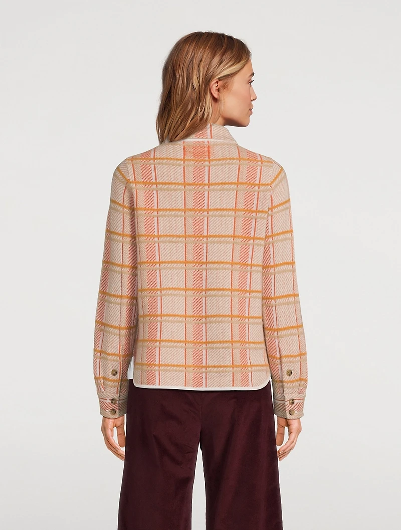 Dylan Plaid Cashmere Shirt