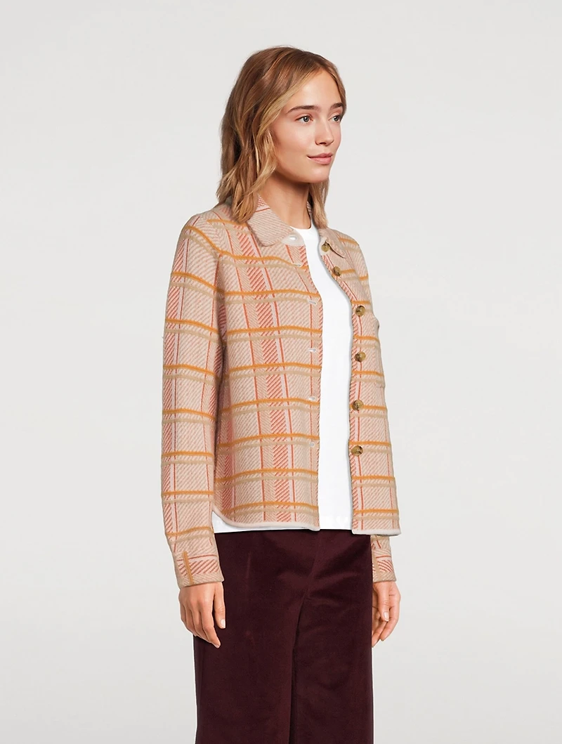 Dylan Plaid Cashmere Shirt