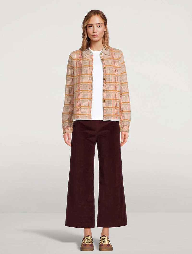 Dylan Plaid Cashmere Shirt