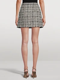 Lurex Tweed Mini Skirt