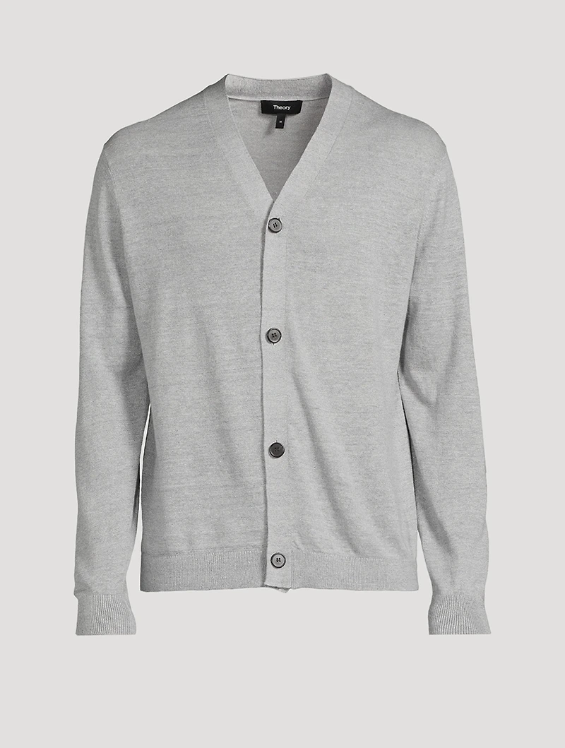 Larus Linen-Blend Cardigan