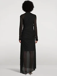 Illustration Asymmetric Jersey Dress