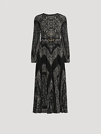 Sunray Midi Dress Paisley Print