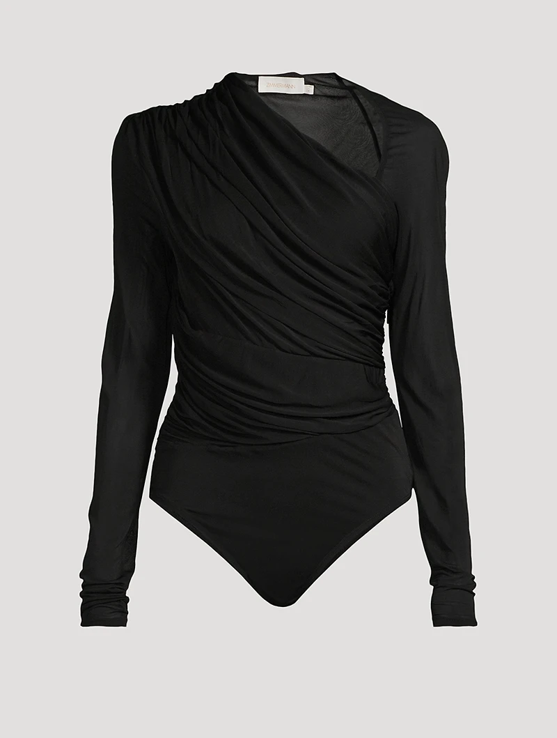 Illustration Asymmetric Jersey Bodysuit