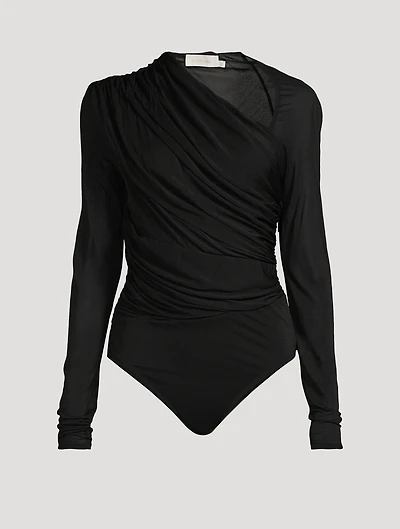 Illustration Asymmetric Jersey Bodysuit