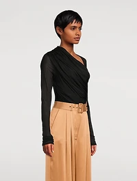 Illustration Asymmetric Jersey Bodysuit