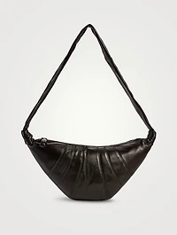 Medium Croissant Leather Shoulder Bag