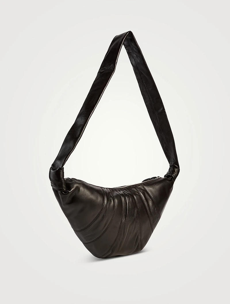 Medium Croissant Leather Shoulder Bag