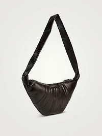 Medium Croissant Leather Shoulder Bag