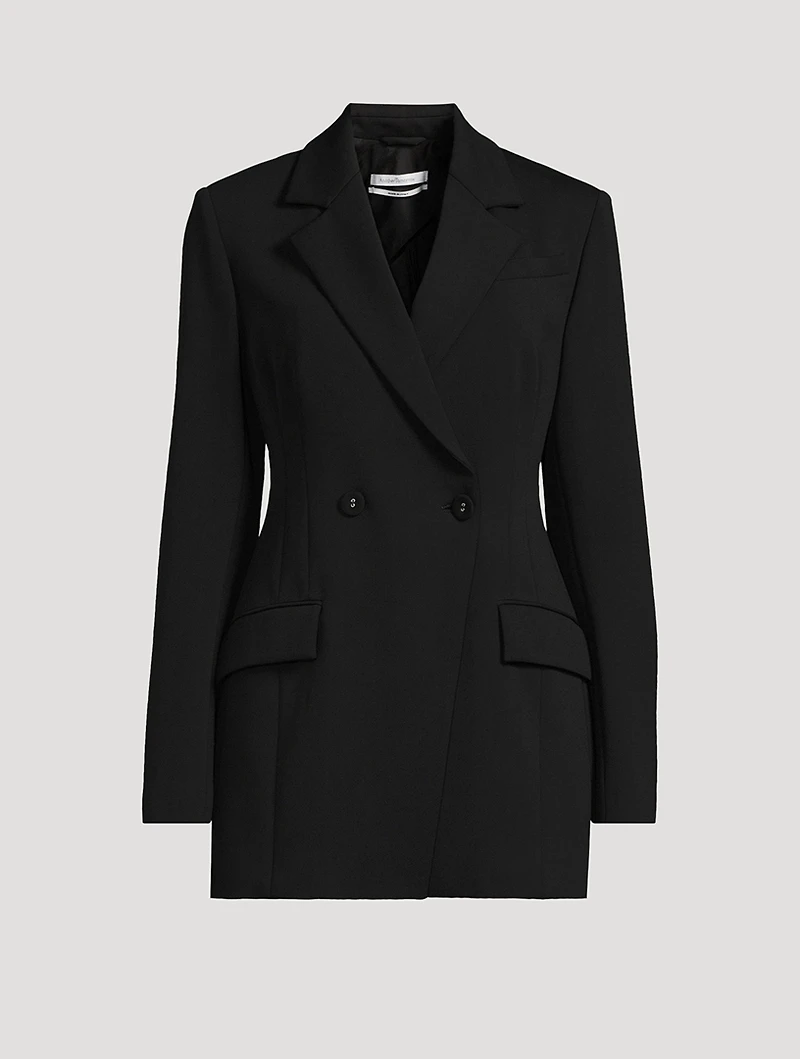 Double-Breasted Jersey Blazer