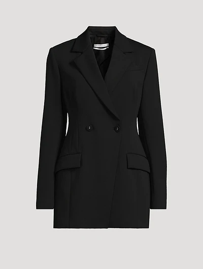 Double-Breasted Jersey Blazer