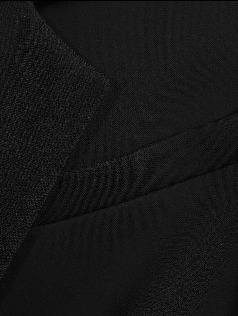Double-Breasted Jersey Blazer