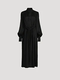 Drawstring Shirt Dress