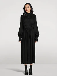 Drawstring Shirt Dress