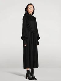 Drawstring Shirt Dress