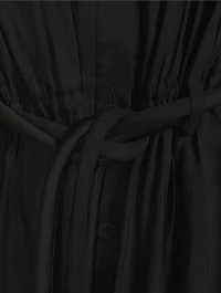 Drawstring Shirt Dress