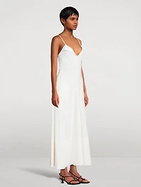 Ruby Eco Stretch Linen Midi Dress