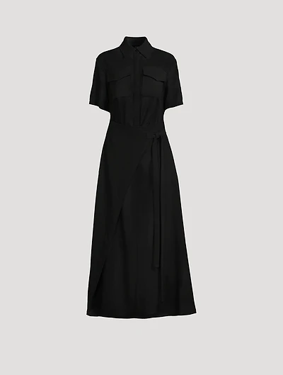 Emory Mesh Shirt Dress