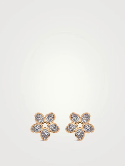 Crystal Flower Earrings